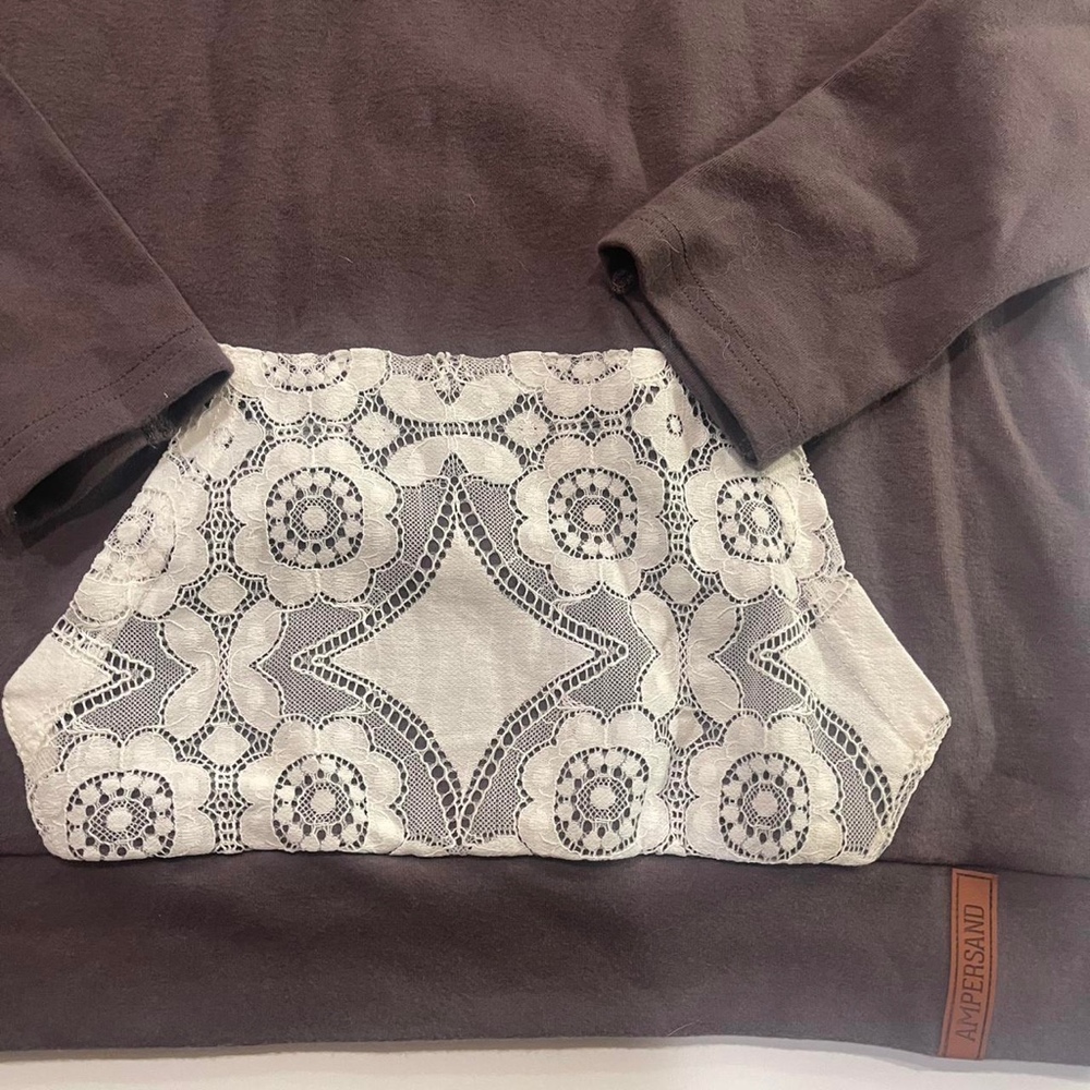 Brown and white boot barn lace hoodie. New with tags. - Picture 7 of 8